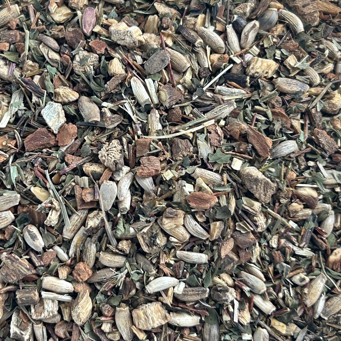 Detox herbal tea with burdock, milk thistle, and dandelion root