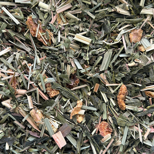 Green Dream green tea blend with calming herbs and ginger