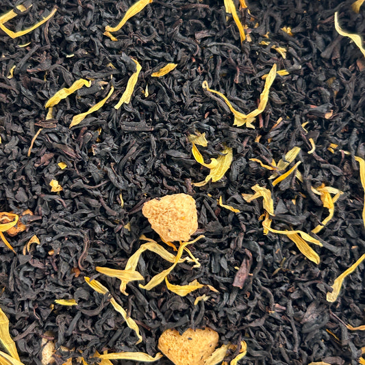 Peach Please black tea with dried peach pieces