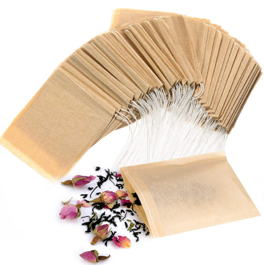 Disposable tea filter bags for loose leaf tea from Makai Tea Company